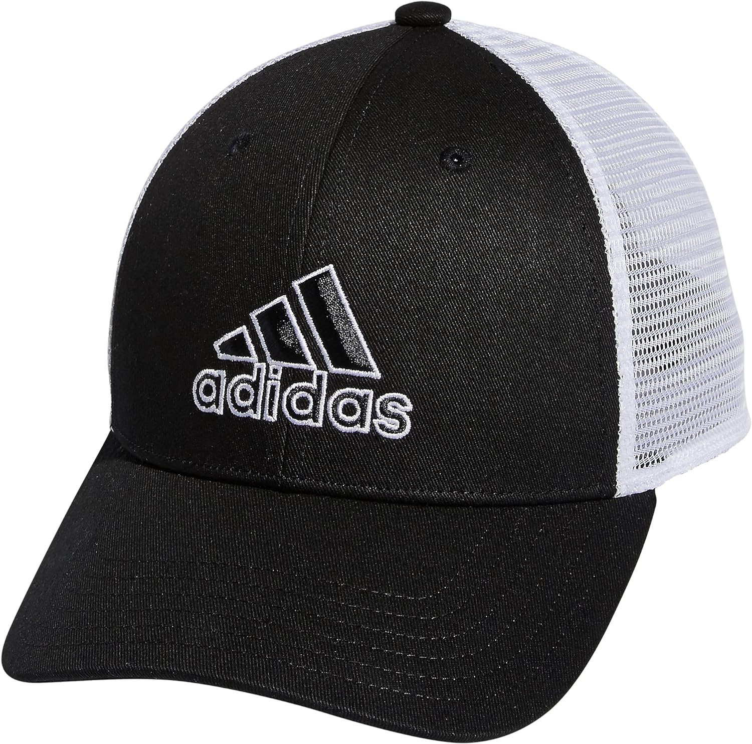 251030090503013_1 adidas Men's Mesh Back Structured Low Crown Snapback Adjustable Fit Cap - Image 1